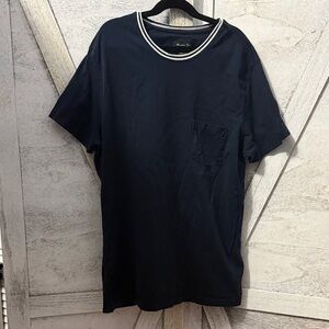 Classic Navy Short Sleeve Tee with Pocket